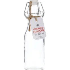 Vorratsflasche mit weißem Seil, rund, 250 ml