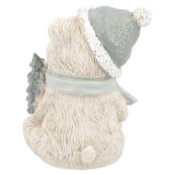 Weihnachtsteddy, sitzend/grün, 10 cm