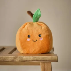 Wende-Kuscheltier, Capybara/Orange, 12 cm