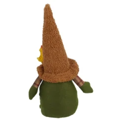Wichtel Blatt/Blume, braun, 38 cm