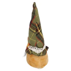 Wichtel Karo/Blatt, grün, 21 cm