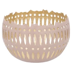 Windlicht Design, altrosa, 10 x 7 cm