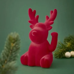 Winke-Figur Xmas, Rentier, pink