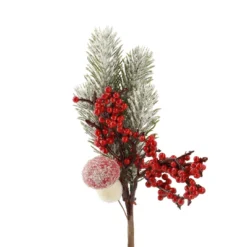 Zweig Tanne, Stern/Pilz, 26 cm