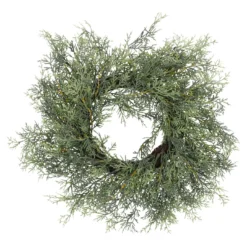 Zypressenkranz Rattan, grün, 45 cm